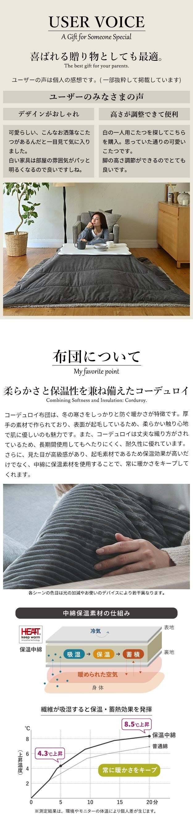 ねこ脚こたつテーブル 90x60cm リバーシブルコーデュロイ保温綿入こたつ布団 2点セット 長方形 継ぎ脚 テーブル 姫系 カントリー かわいい