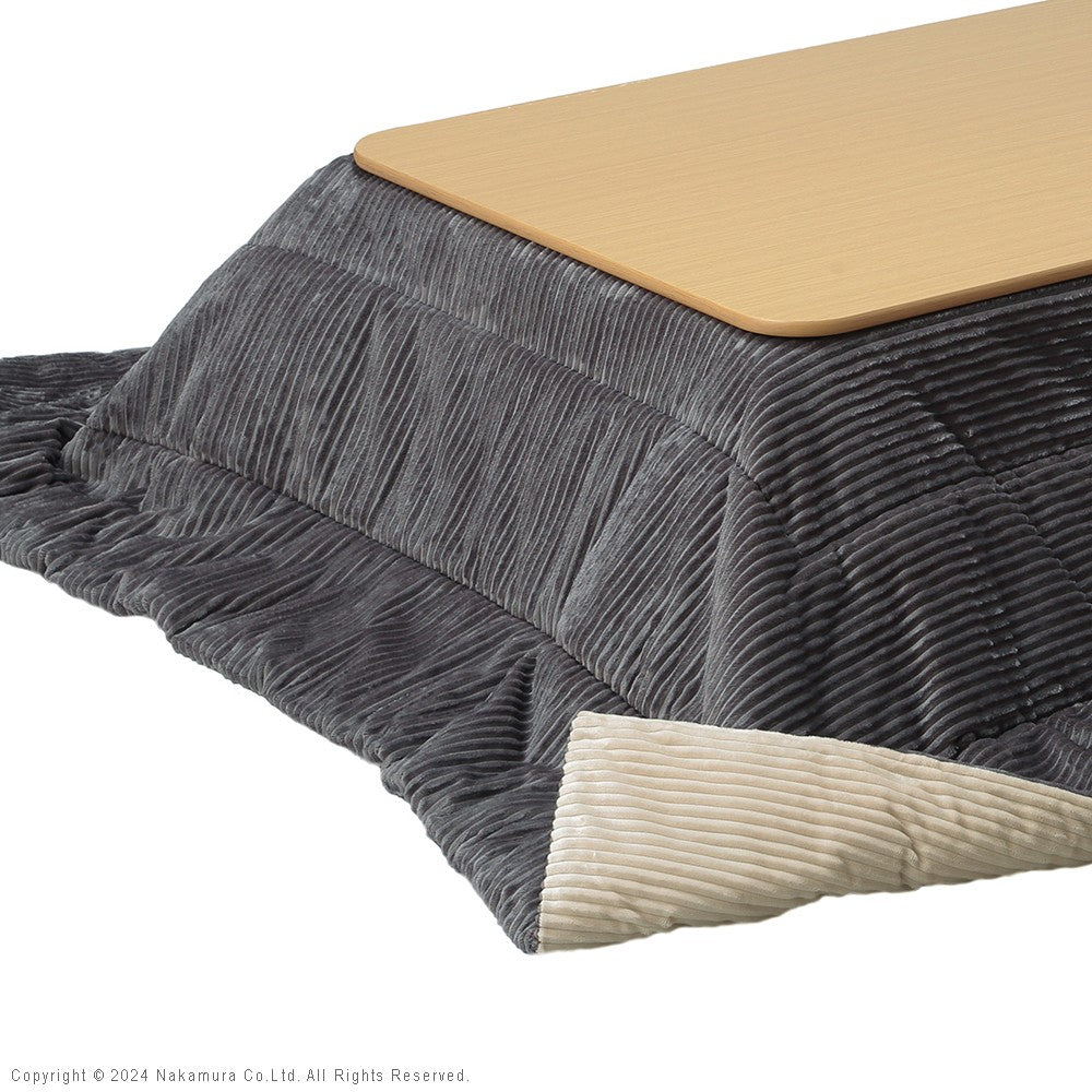 リバーシブルコーデュロイ保温綿入こたつ布団 230x190cm 長方形 こたつ布団単品 保温 あったか 掛け布団 こたつぶとん おしゃれ シンプル 北欧