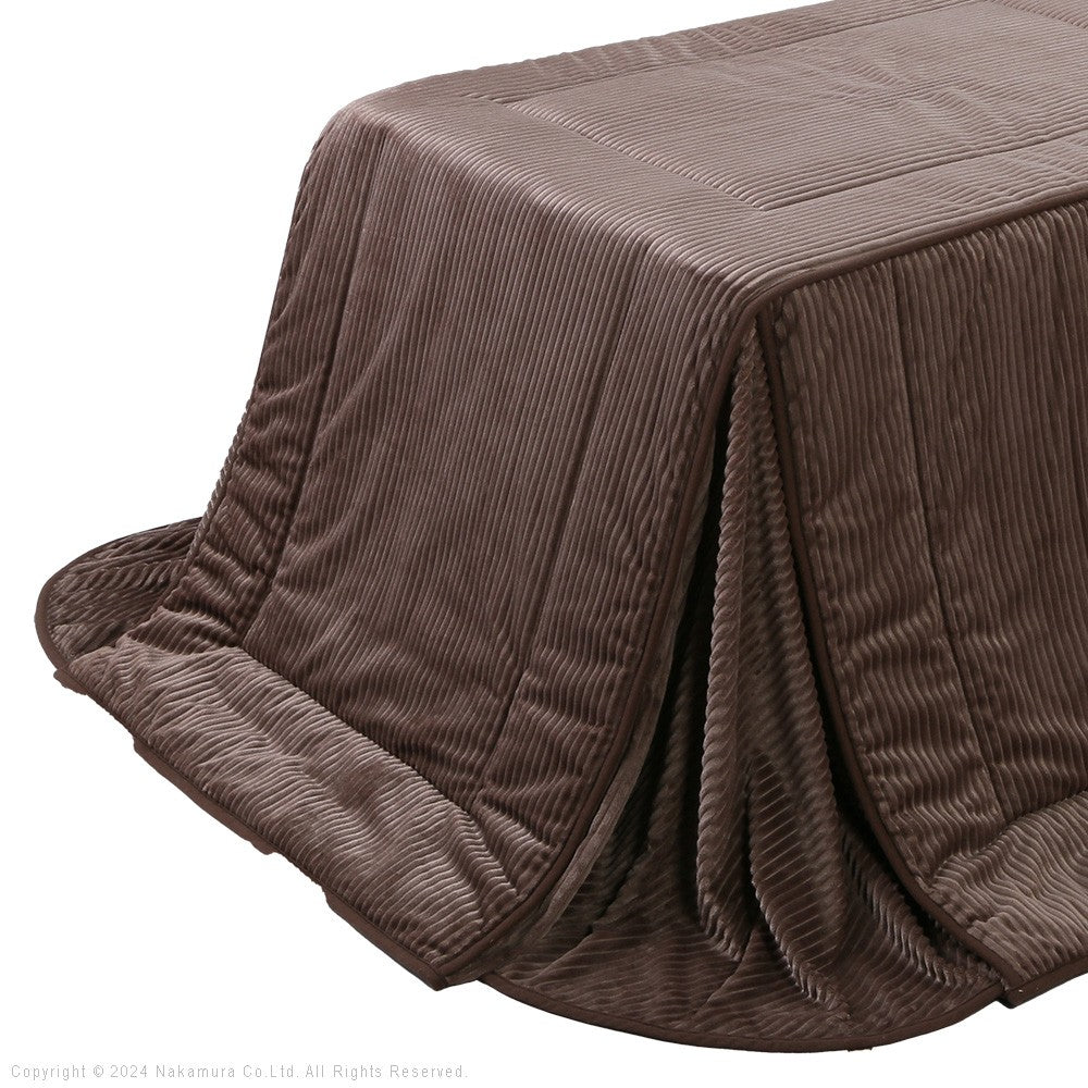 リバーシブルコーデュロイダイニングこたつ布団 90x60cmこたつ用(250x220cm) 長方形 省スペース こたつ布団単品 保温 掛け布団 コタツ