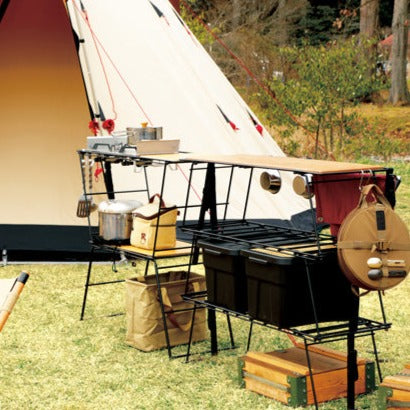 スタッキングラック アウトドア 幅900mm×奥行400mm×高さ905mm