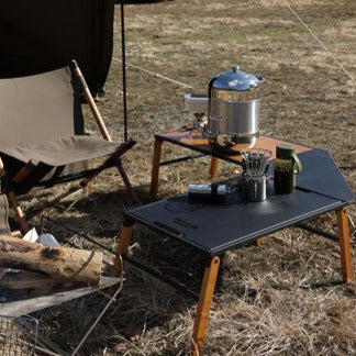 アウトドア テーブル 完成品 幅610mm×奥行400mm×高さ295mm