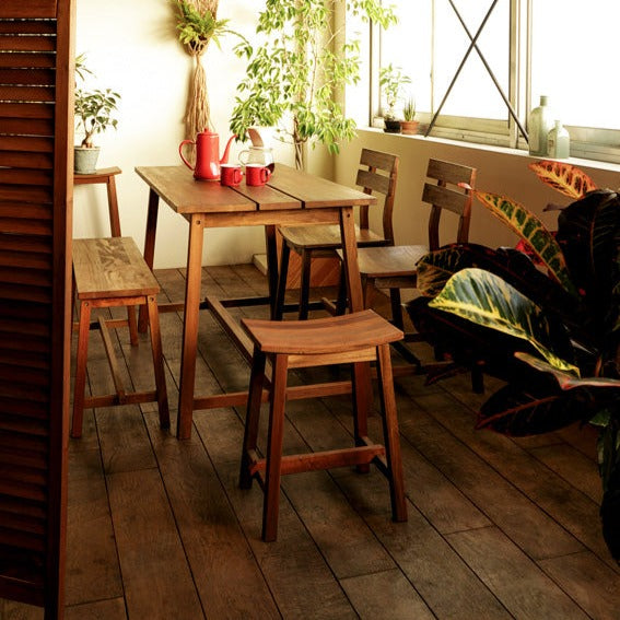 木製スツール 1人用チェア 幅365mm×奥行305mm×高さ465mm×座面高450mm