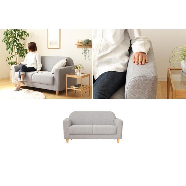 ソファ 2.5人掛け 2P カウチソファー ローソファ 木製 オットマン