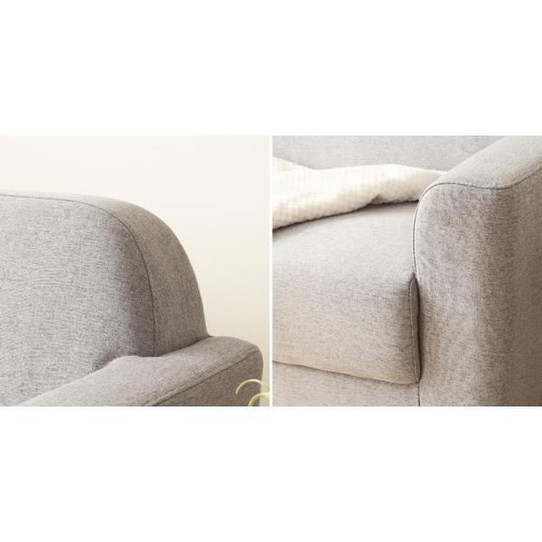 ソファ 2.5人掛け 2P カウチソファー ローソファ 木製 オットマン