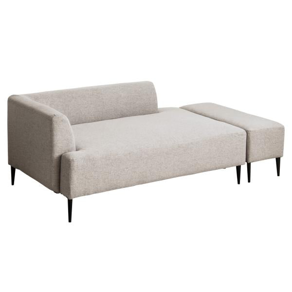 ワンアームソファ オットマン付き 2人掛け ソファ コンパクトソファー