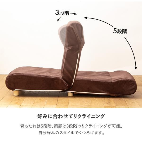 座椅子 ハイバック 一人掛け 1人用 ソファベッド 折りたたみ