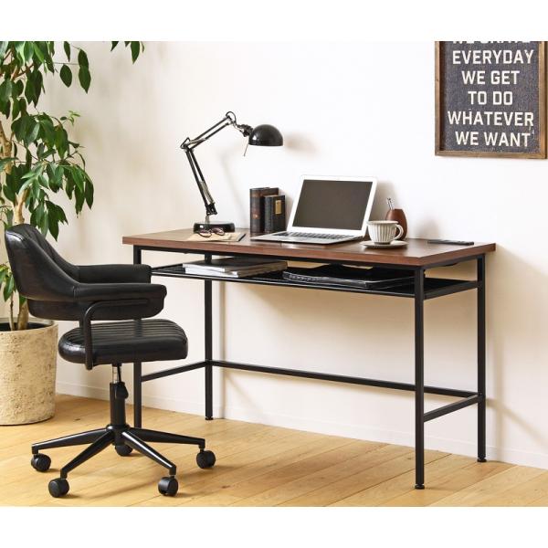 デスク パソコンデスク 幅120 奥行50 収納 棚付きpcデスク ワークデスク 書斎机