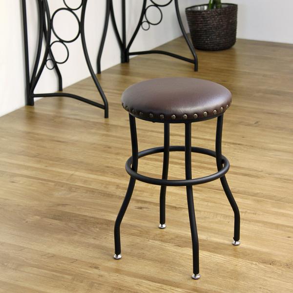 スツール イス 椅子 チェア 背もたれなし 革 レザー