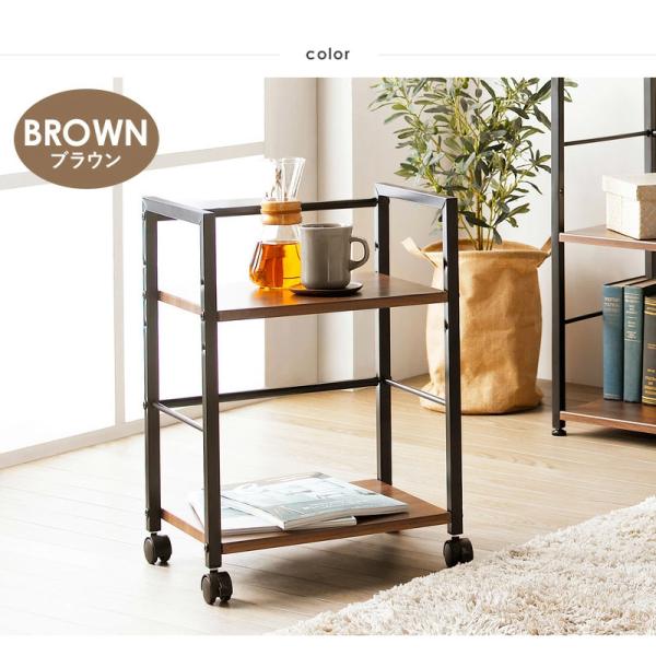 デスクワゴン キッチンラック キャスター付き デスク下ワゴン サイドワゴン サイドラック