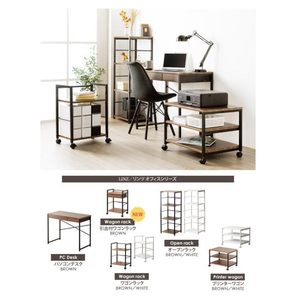 デスク下ワゴン オフィス収納 コンパクト スリム キャスター 引出し