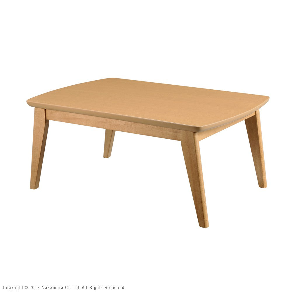 北欧デザインこたつテーブル 90x60cm 長方形 コタツ あったか おしゃれ モダン シンプル ローテーブル 一人暮らし 木製 ブラウン ナチュラル