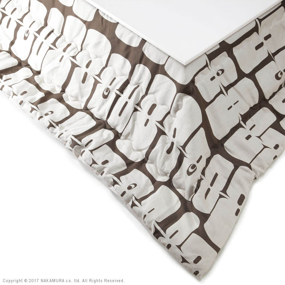 こたつ 長方形 楢天然木国産折れ脚こたつ 120x75cm 日本製厚手カーテン生地の北欧柄こたつ布団セット テーブル 天然木 日本製 リモート 在宅