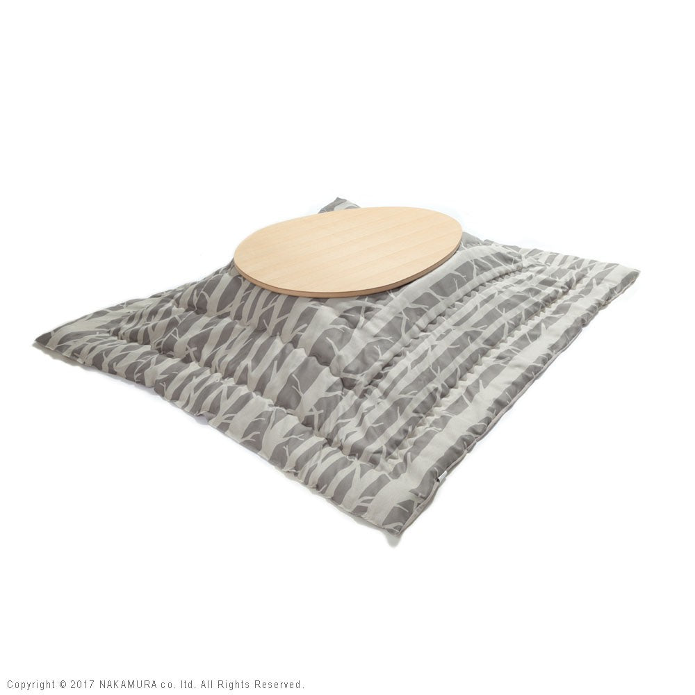 こたつ フラットヒーター折れ脚こたつ 120x90cm 日本製厚手カーテン生地の北欧柄こたつ布団セット テーブル 天然木 日本製 リモート 在宅