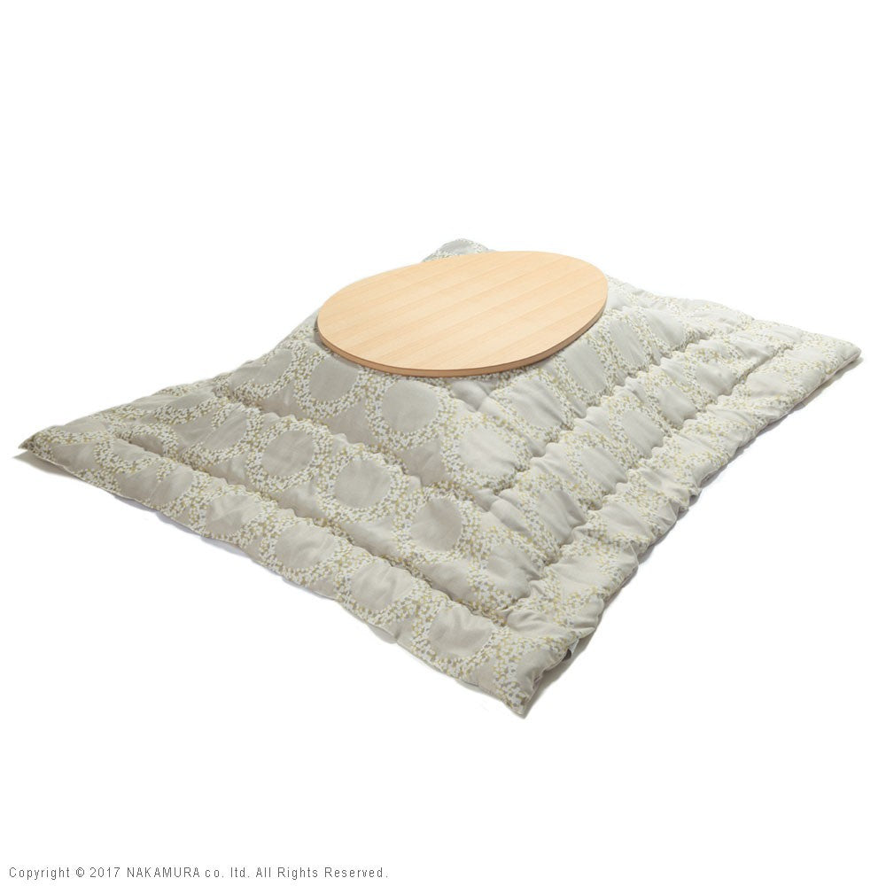 こたつ フラットヒーター折れ脚こたつ 120x90cm 日本製厚手カーテン生地の北欧柄こたつ布団セット テーブル 天然木 日本製 リモート 在宅