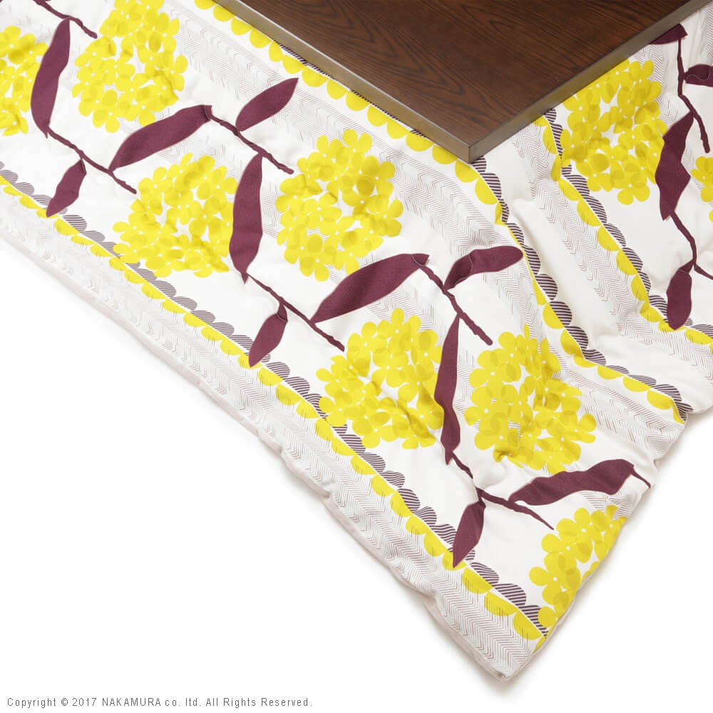 こたつ 長方形 モダンリビング継ぎ脚こたつ 120x80cm 日本製厚手カーテン生地の北欧柄こたつ布団セット テーブル 天然木 日本製 リモート 在宅