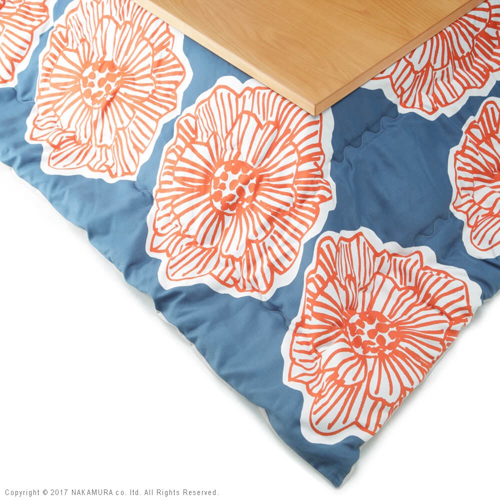 こたつ 長方形 大判 モダンリビング継ぎ脚こたつ 180x100cm 日本製厚手カーテン生地の北欧柄こたつ布団セット テーブル 天然木 日本製 在宅