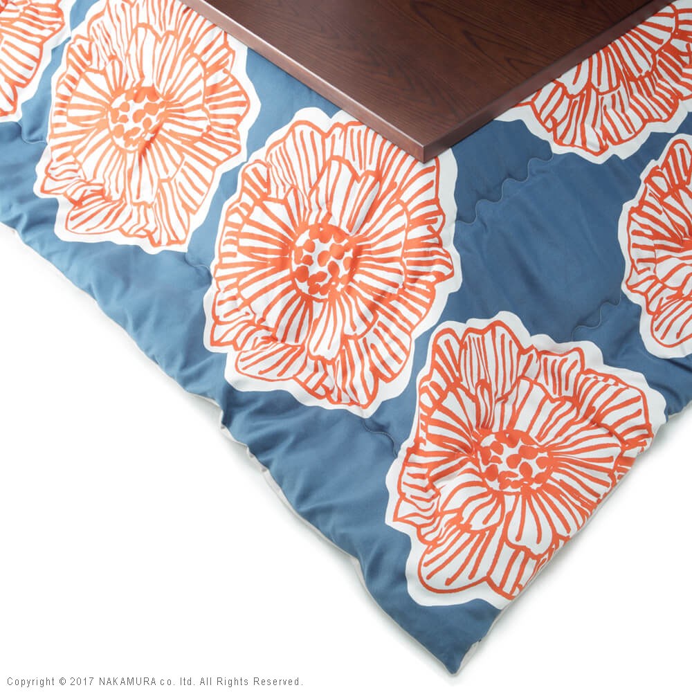 こたつ 長方形 大判 モダンリビング継ぎ脚こたつ 180x80cm 日本製厚手カーテン生地の北欧柄こたつ布団セット テーブル 天然木 日本製 在宅