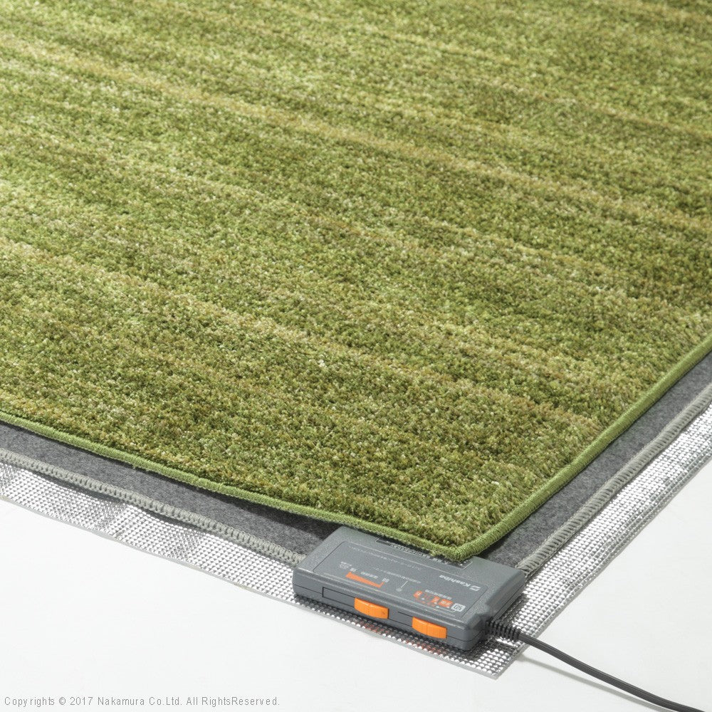 ホットカーペット カバー ミックスカラーホットカーペットカバー 1.5畳 200x140cm ホットカーペット本体セット 洗える