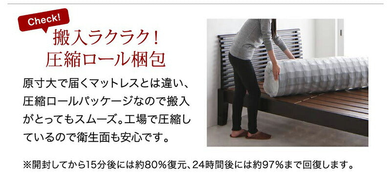 棚・コンセント付き収納ベッド General ジェネラル スタンダードポケットコイルマットレス付き シングル 送料無料