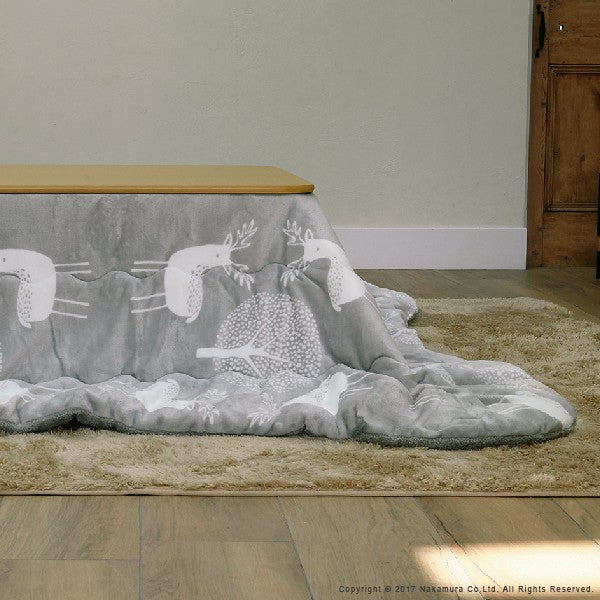 こたつ布団 北欧 保温綿入りこたつ布団 北欧柄タイプ 190x190cm 正方形防汚加工 中綿 こたつ用掛け布団 撥水 洗える あったか