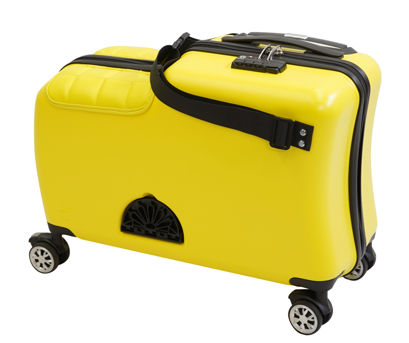 【訳あり アウトレット】 Nippers 子供が乗れるスーツケース 機内持ち込みサイズ HAPIRIDE MINI (ハピライドミニ) 20インチ 32リットル