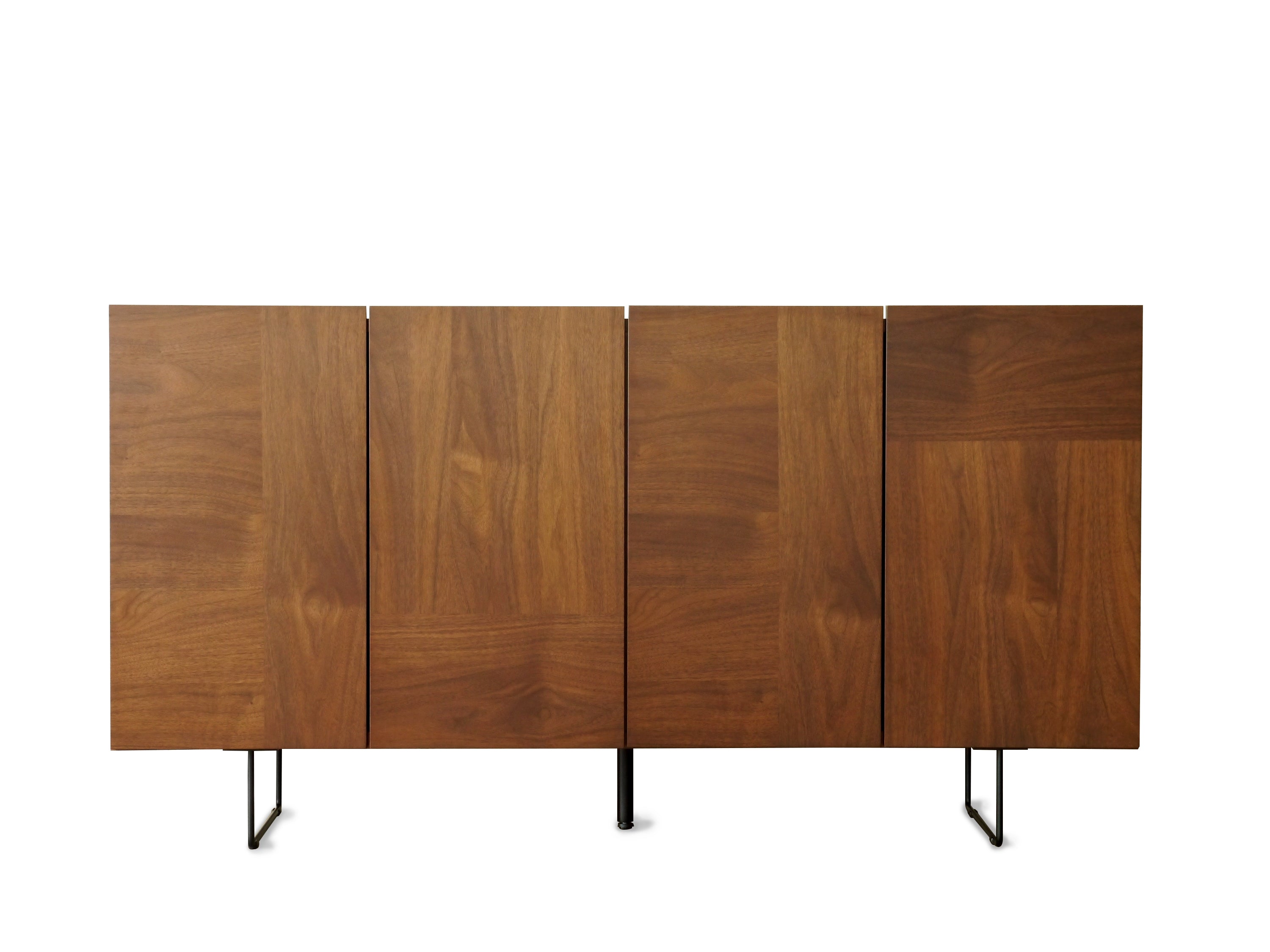 サイドボード ウォールナット 幅1500mm×奥行445mm×高さ800mm