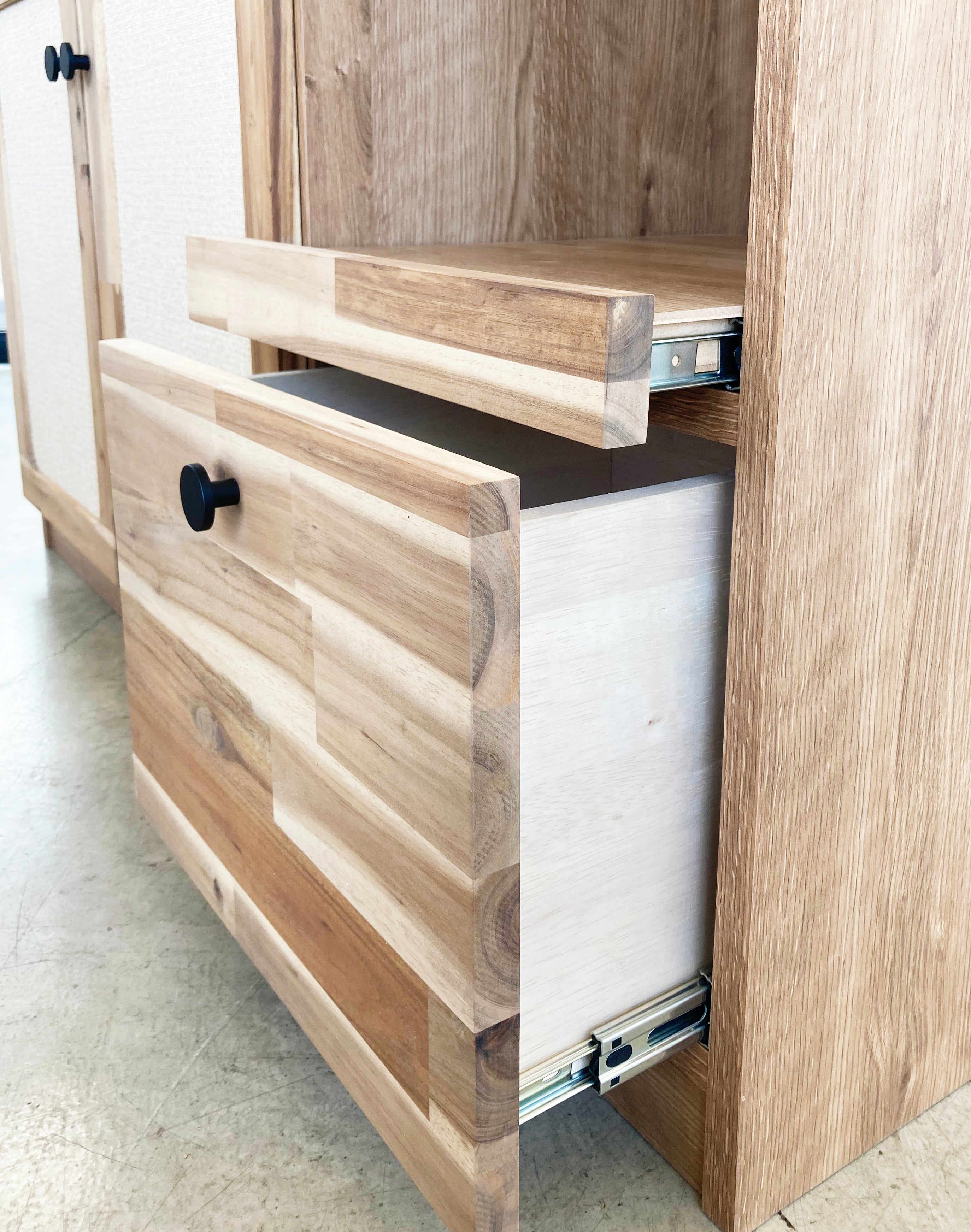 キッチンカウンター 日本製 ナチュラル 幅1200mm×奥行450mm×高さ850mm