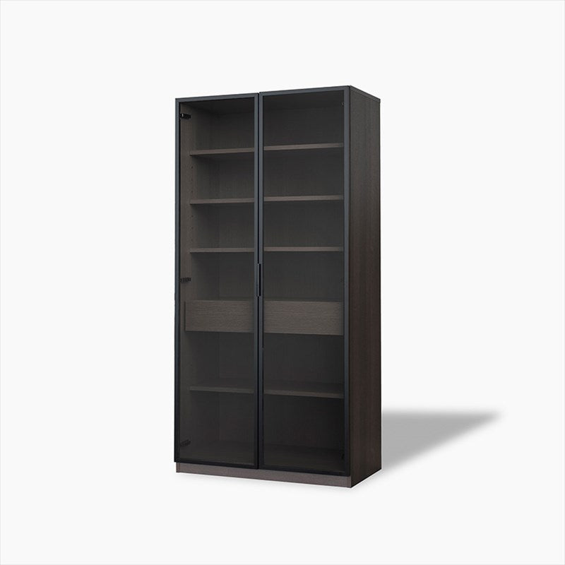 収納棚 ストレージ 食器棚 コレクションラック 日本製 完成品 幅900×奥行450×高さ1800mm