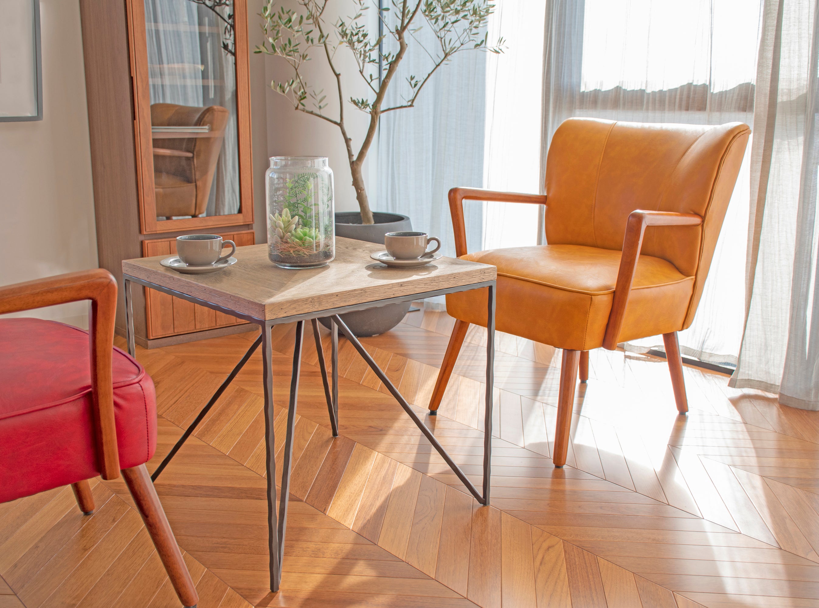 ヴィンテージ調レザーチェア 幅670mm×奥行750mm×高さ785mm×座面高455mm - 【公式】allecore(アレコレ) 家具インテリア・生活雑貨のオンライン通販