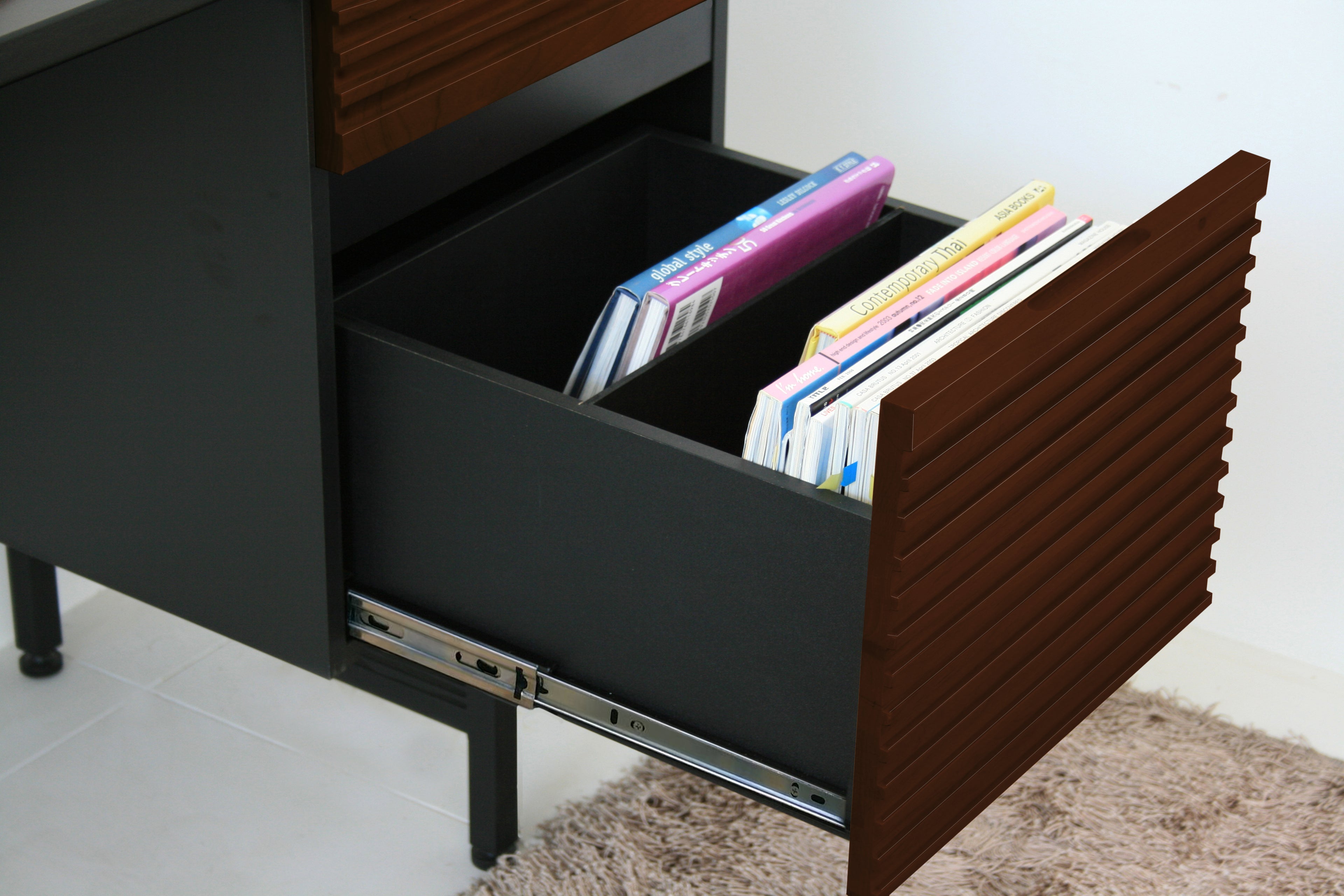 デスク キャビネット付 幅1202mm×奥行550mm×高さ740mm - 【公式】allecore(アレコレ) 家具インテリア・生活雑貨のオンライン通販