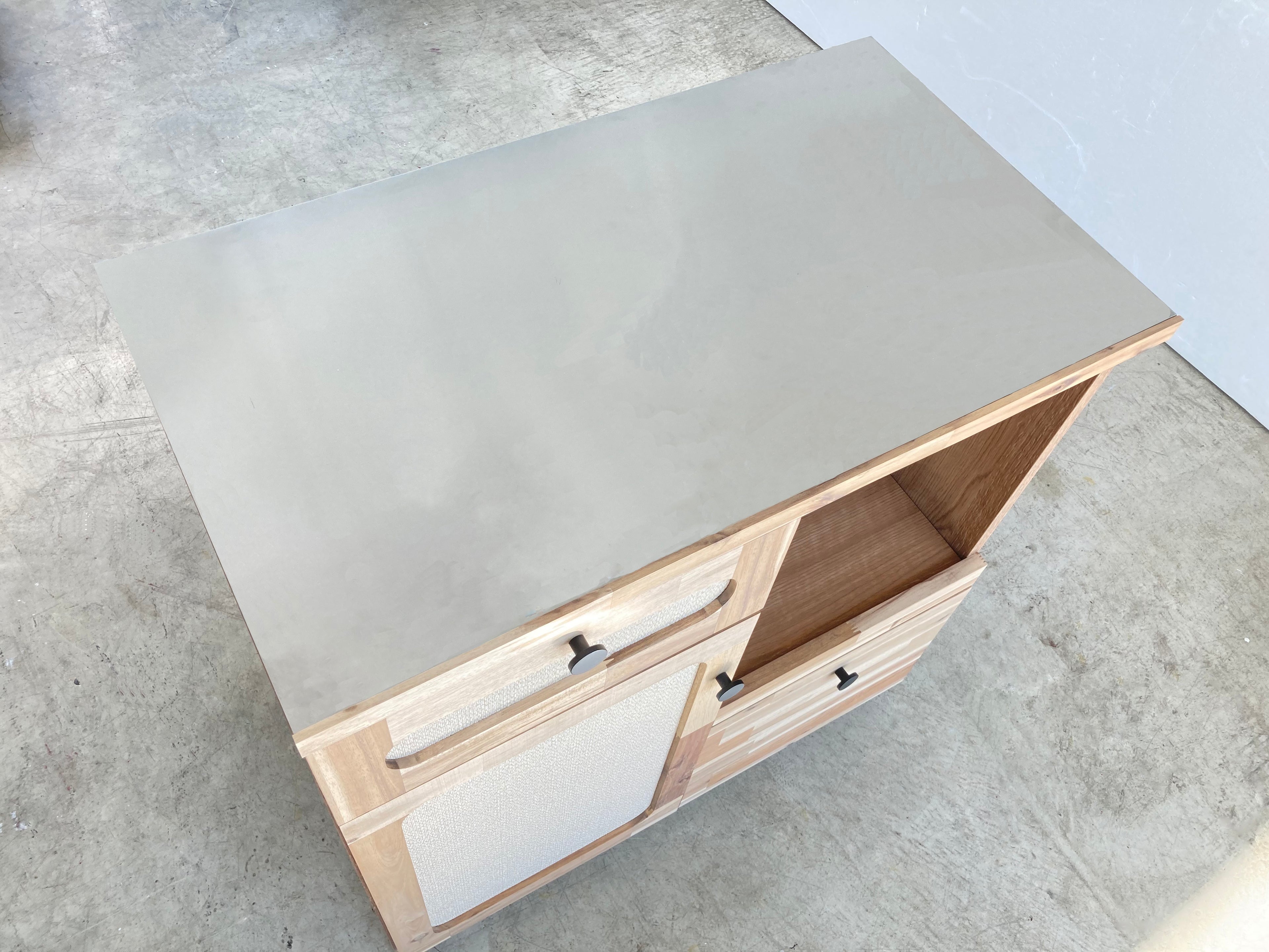 キッチンカウンター 日本製 完成品 ナチュラル 幅800mm×奥行450mm×高さ850mm