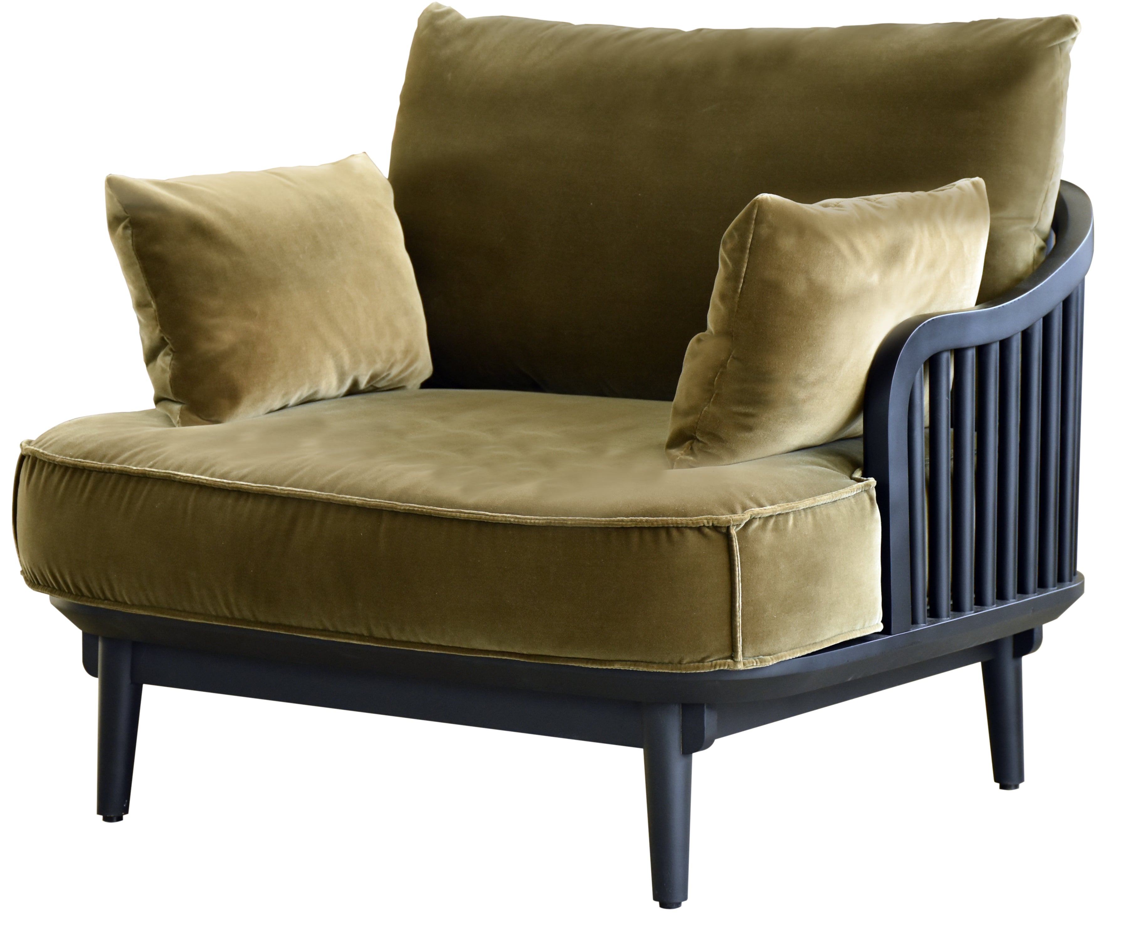 ソファ 1人掛け 完成品 幅900mm×奥行840mm×高さ800mm・床から座面380mm