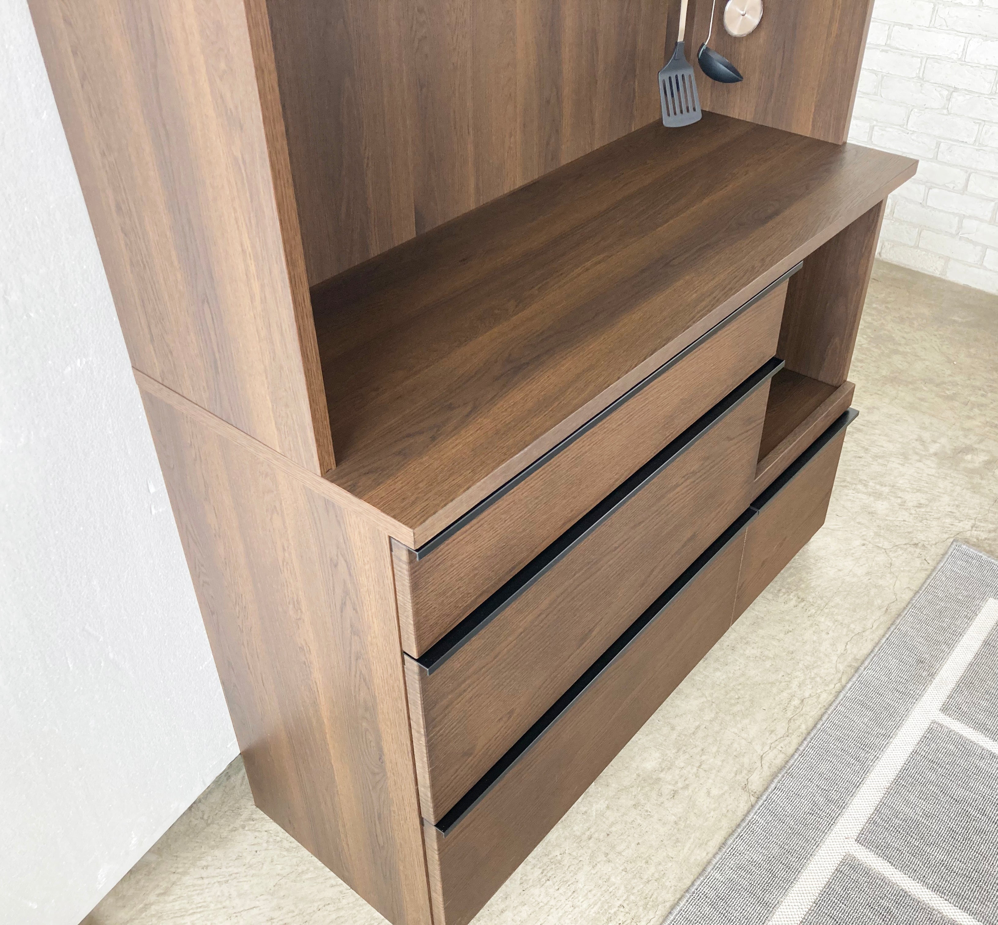 キッチンボード 完成品 日本製 幅1170mm×奥行445mm×高さ1800mm - 【公式】allecore(アレコレ) 家具インテリア・生活雑貨のオンライン通販