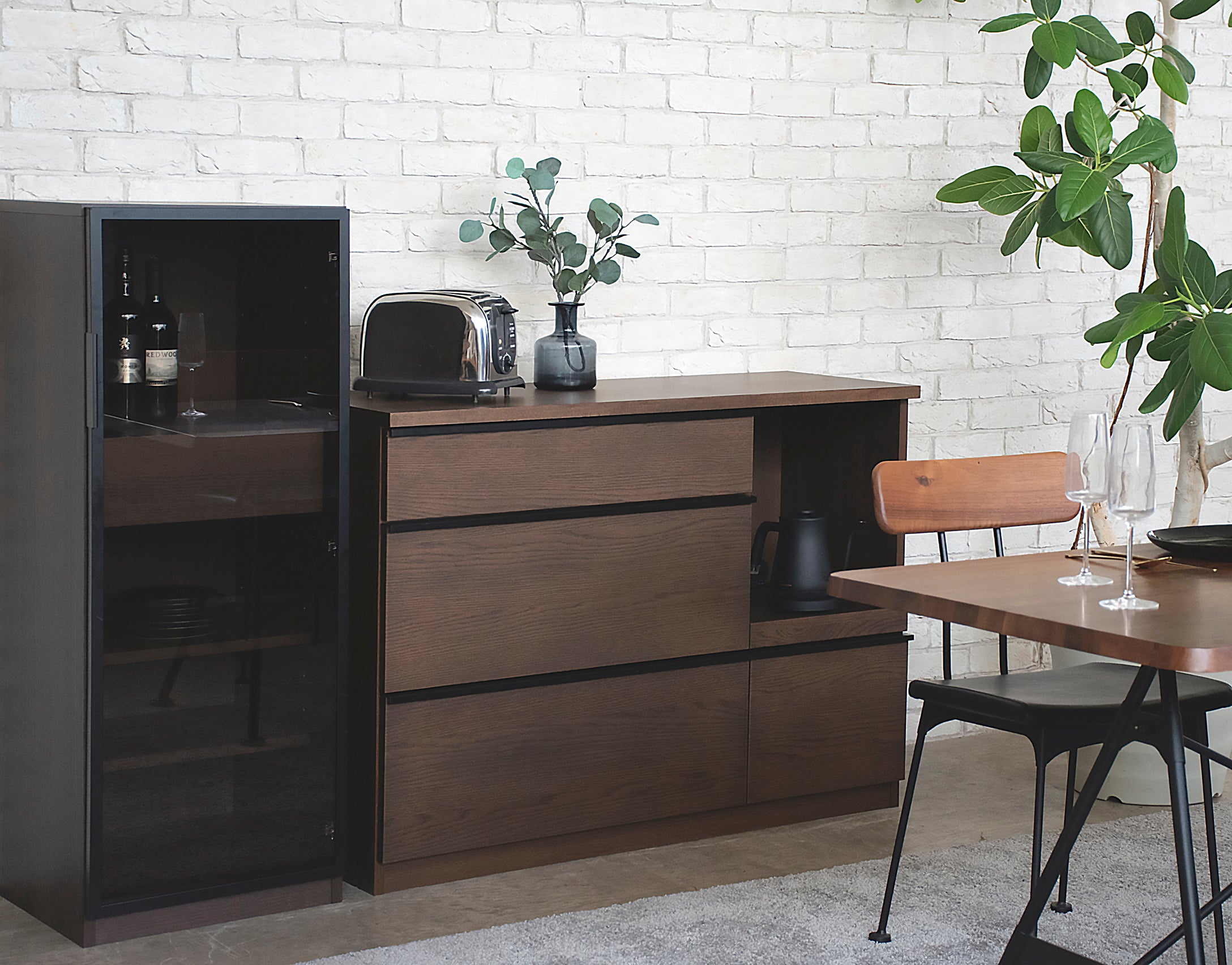 キッチンカウンター 完成品 日本製 幅1170mm×奥行445mm×高さ850mm - 【公式】allecore(アレコレ) 家具インテリア・生活雑貨のオンライン通販