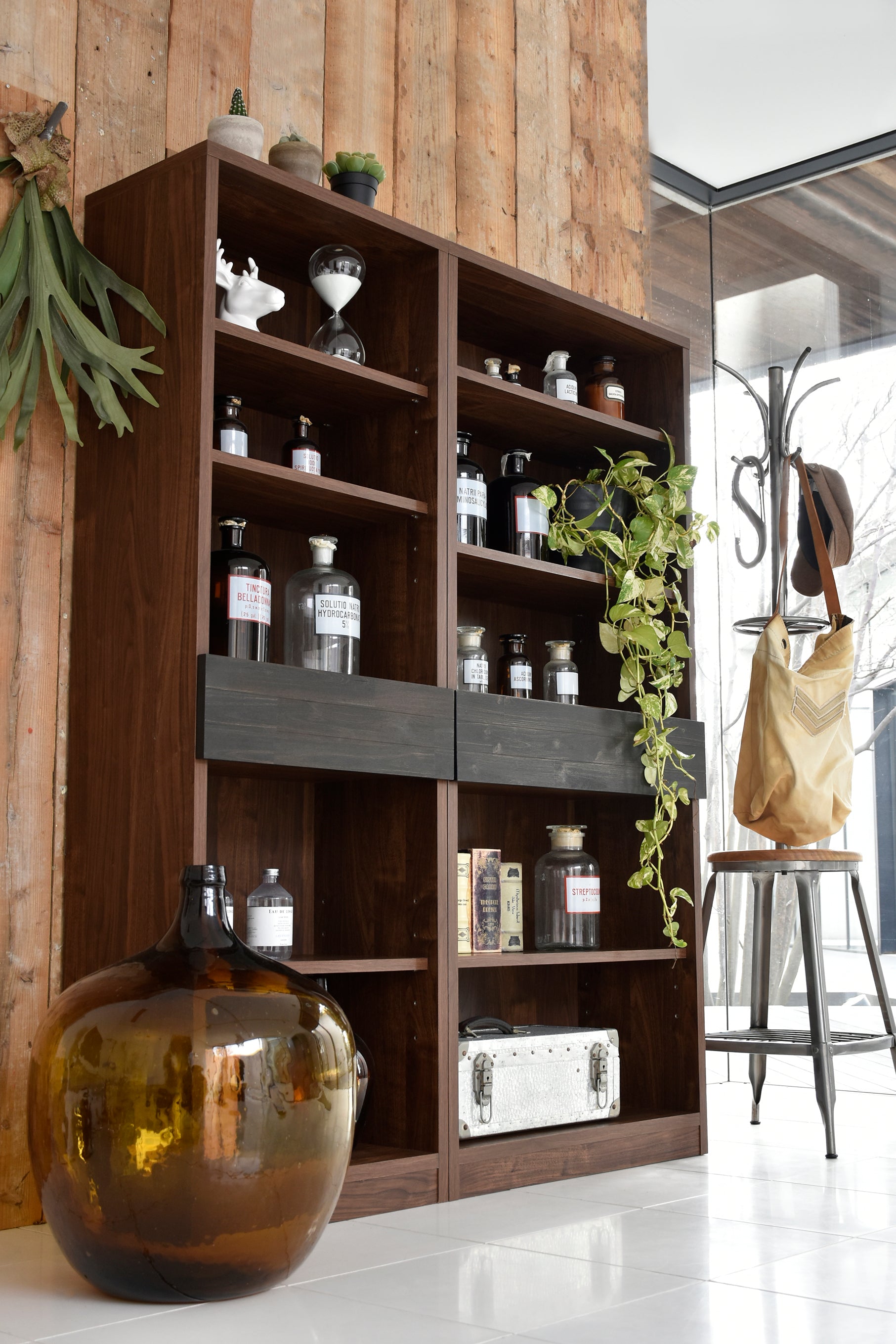 シェルフ ヴィンテージ 本棚 ブックシェルフ 日本製 完成品 幅780×奥行355×高さ1750mm - 【公式】allecore(アレコレ) 家具インテリア・生活雑貨のオンライン通販