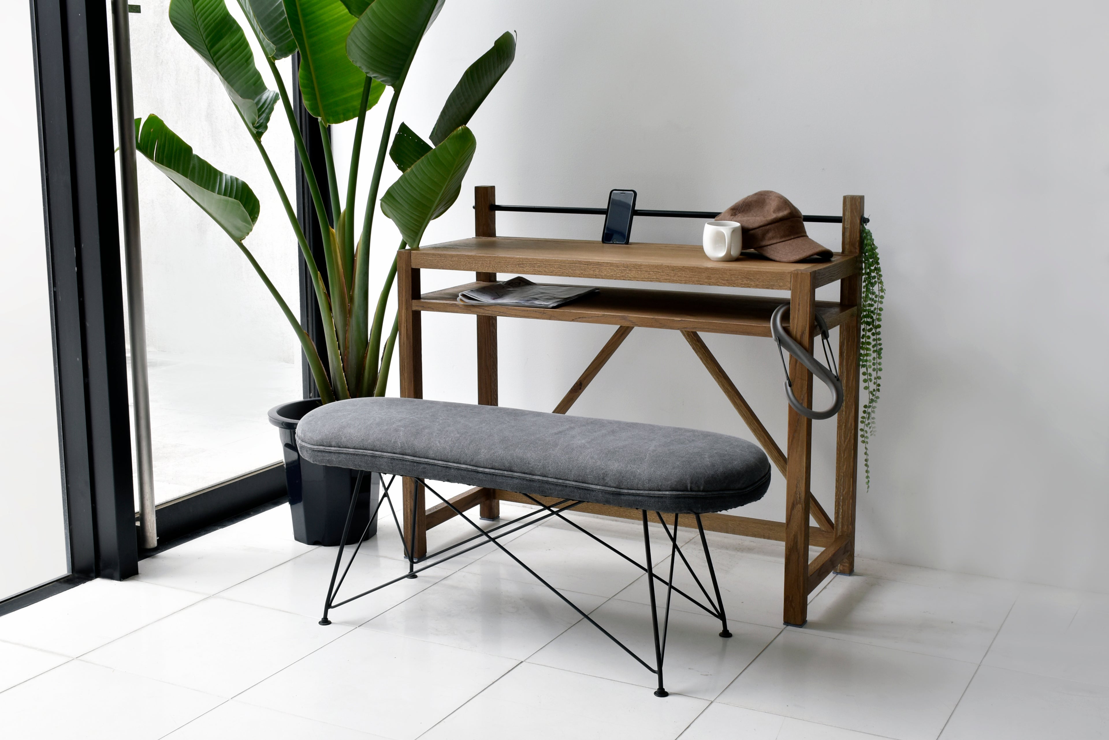 ダイニングベンチ 完成品 幅1050mm×奥行360mm×高さ440mm