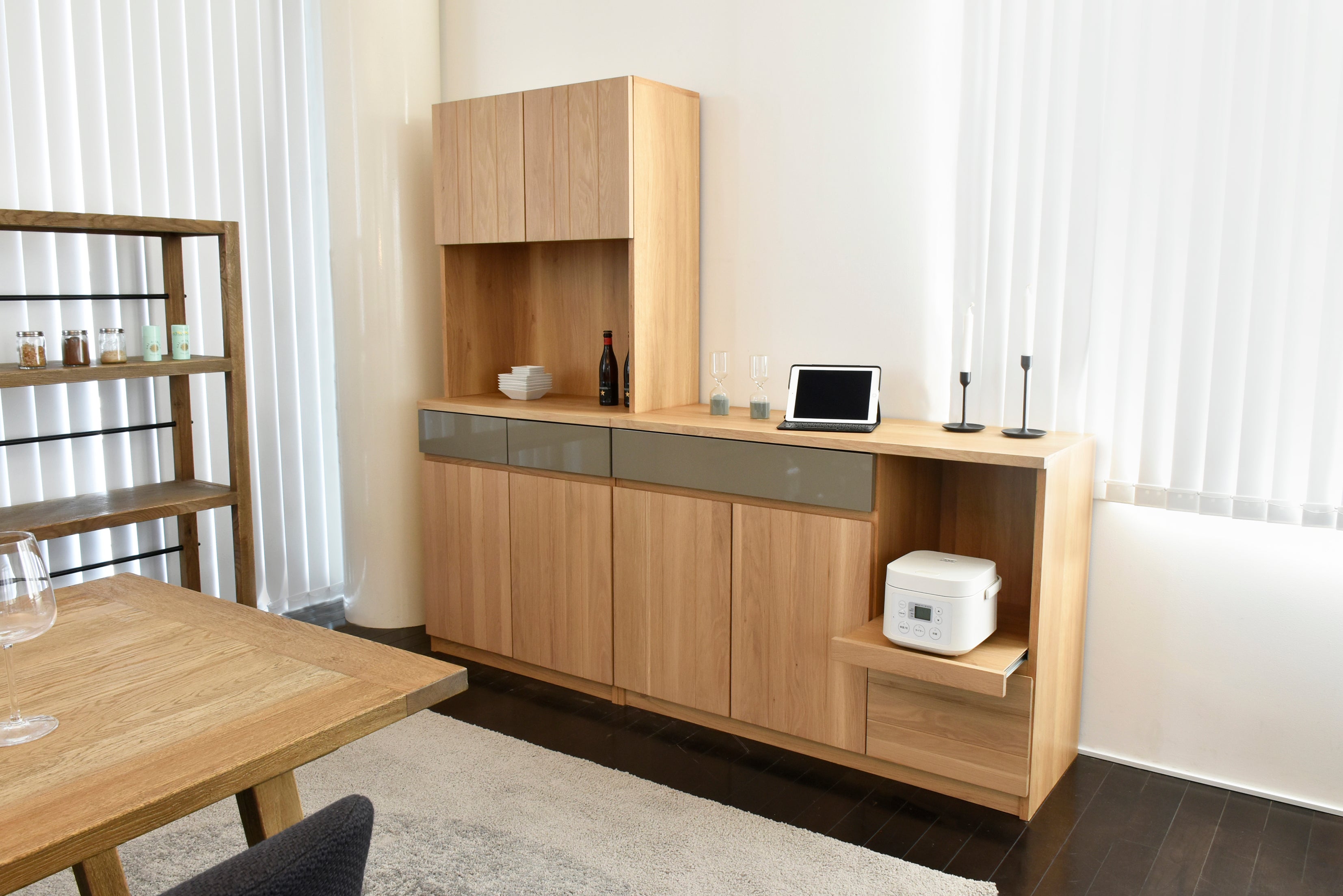 キッチンカウンター 完成品 日本製 幅1200mm×奥行450mm×高さ850mm - 【公式】allecore(アレコレ) 家具インテリア・生活雑貨のオンライン通販