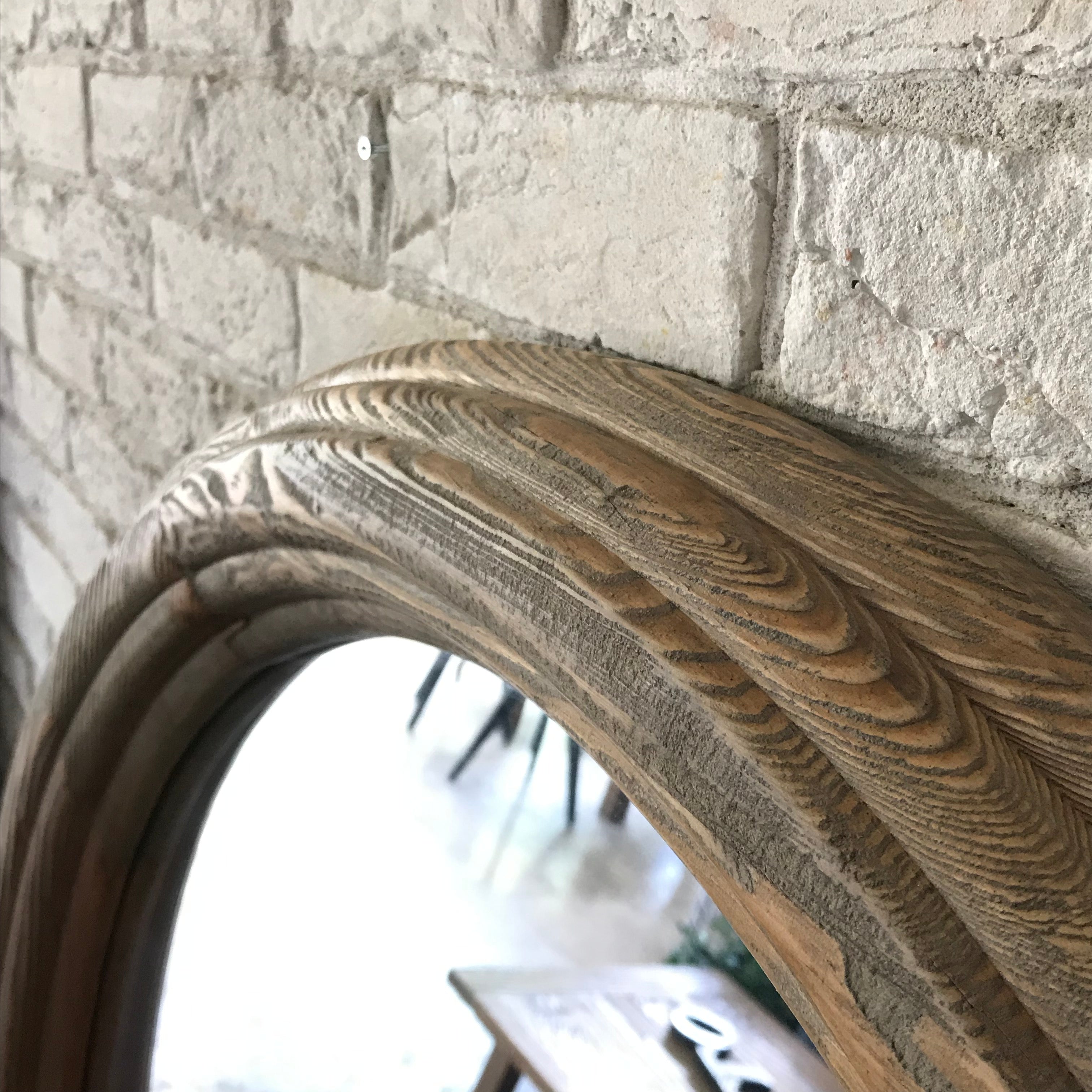 鏡 ミラー ナチュラル 完成品 幅900×奥行60×高さ900mm