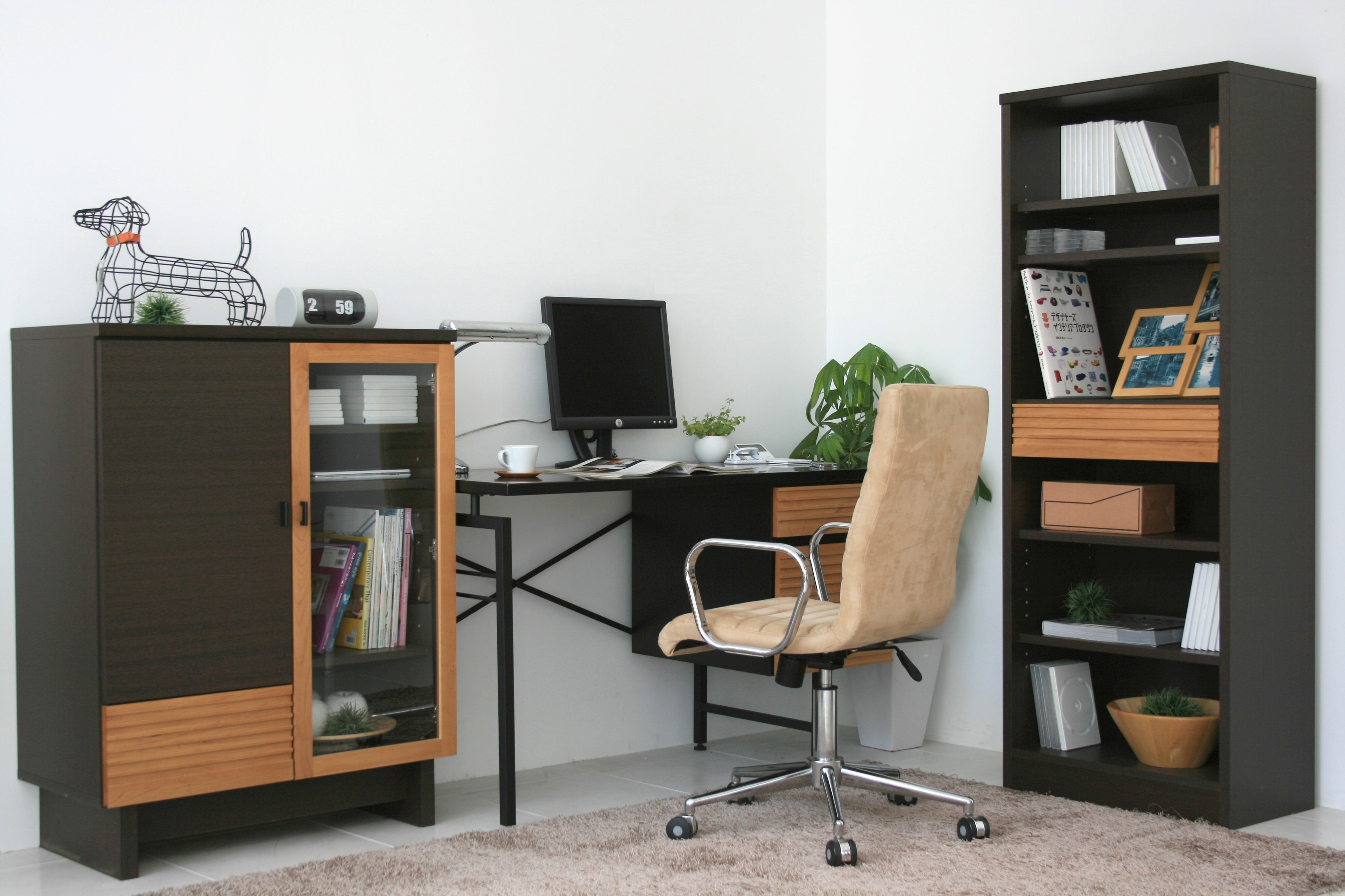 デスク キャビネット付 幅1202mm×奥行550mm×高さ740mm - 【公式】allecore(アレコレ) 家具インテリア・生活雑貨のオンライン通販