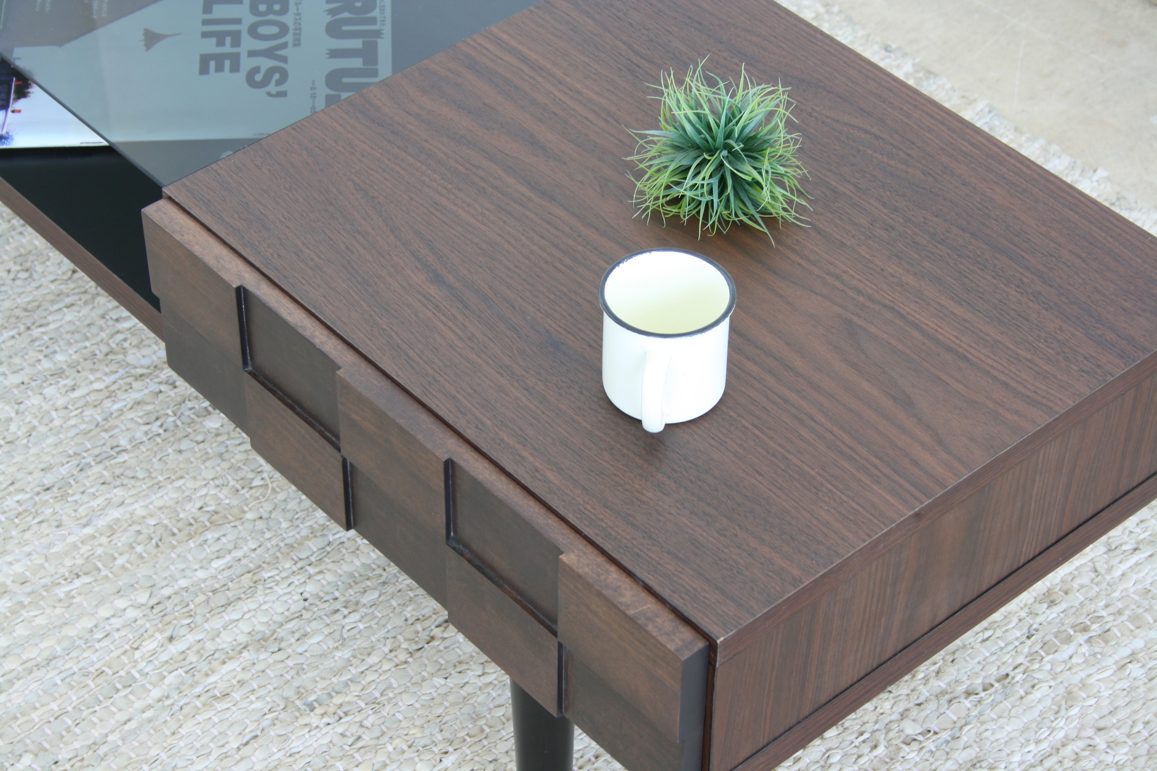 リビングテーブル 完成品 日本製 幅1100mm×奥行450mm×高さ383mm - 【公式】allecore(アレコレ) 家具インテリア・生活雑貨のオンライン通販