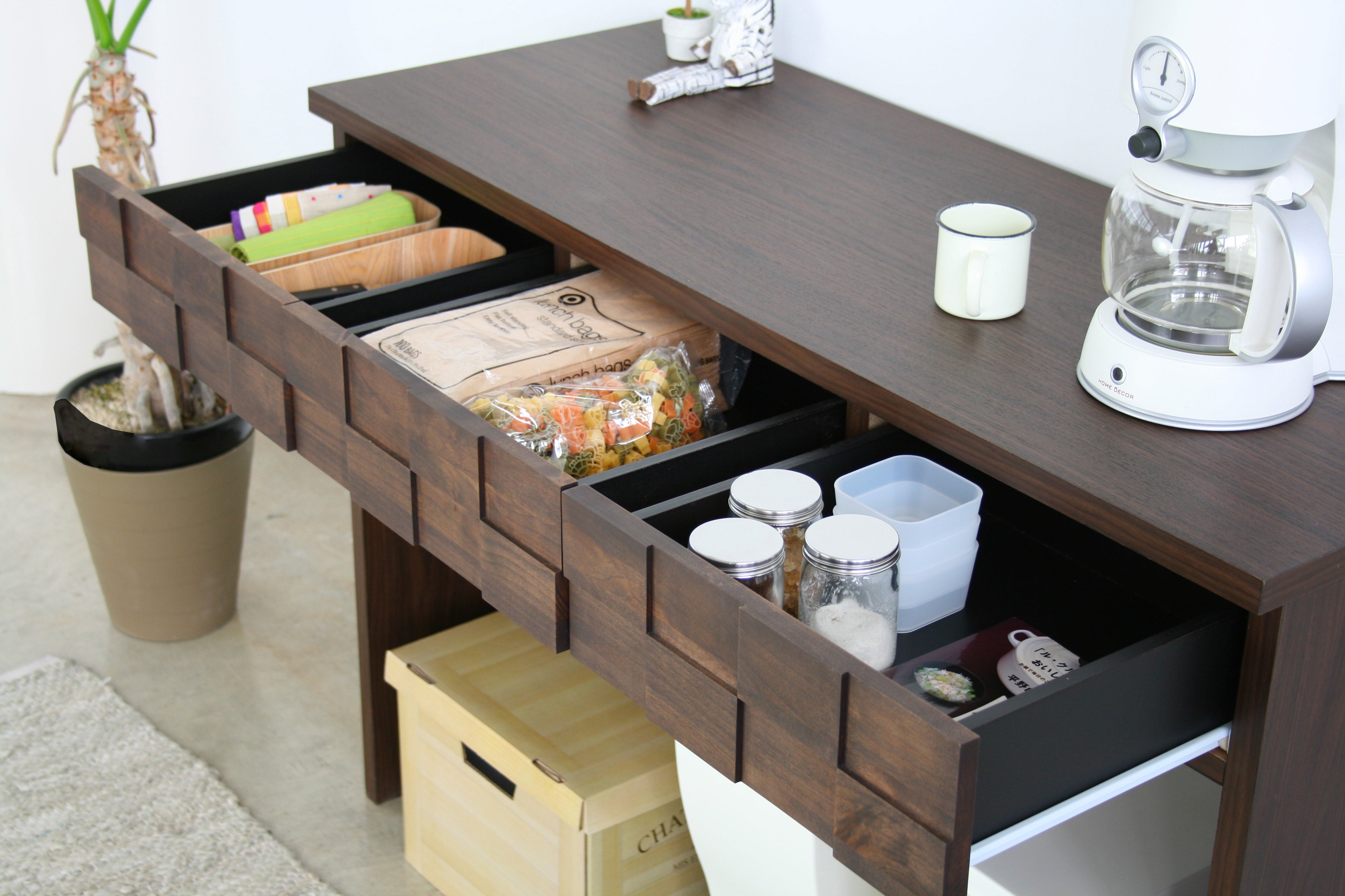 オープンカウンター 完成品 日本製 幅1196㎜×奥行445㎜×高さ850mm - 【公式】allecore(アレコレ) 家具インテリア・生活雑貨のオンライン通販