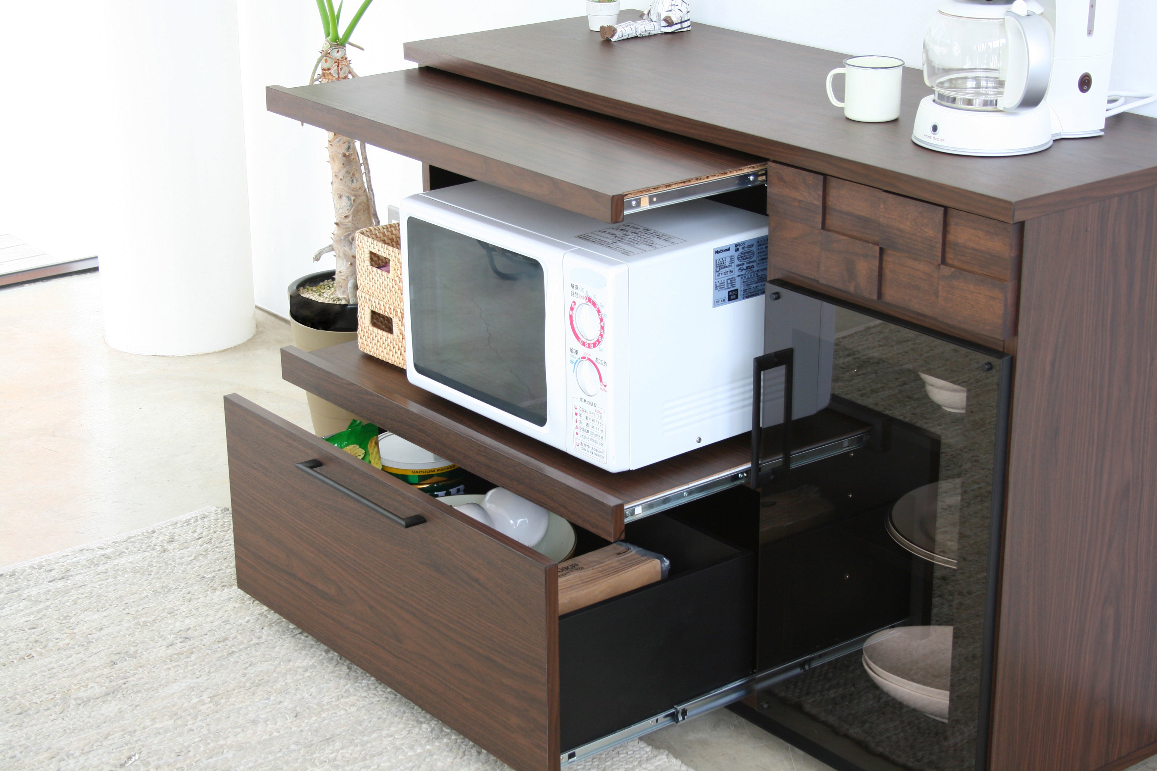 キッチンカウンター 完成品 日本製 幅1196㎜×奥行445mm×高さ850mm - 【公式】allecore(アレコレ) 家具インテリア・生活雑貨のオンライン通販