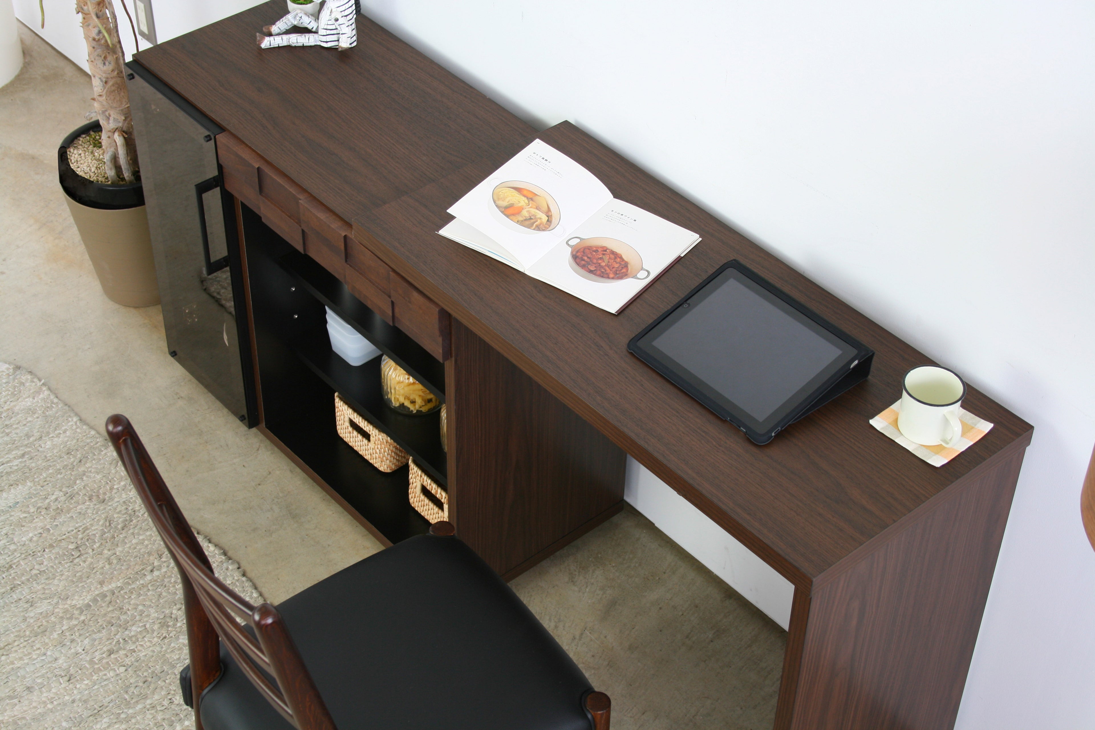 キッチンデスク 完成品 日本製 幅890mm×奥行400mm×高さ720mm - 【公式】allecore(アレコレ) 家具インテリア・生活雑貨のオンライン通販