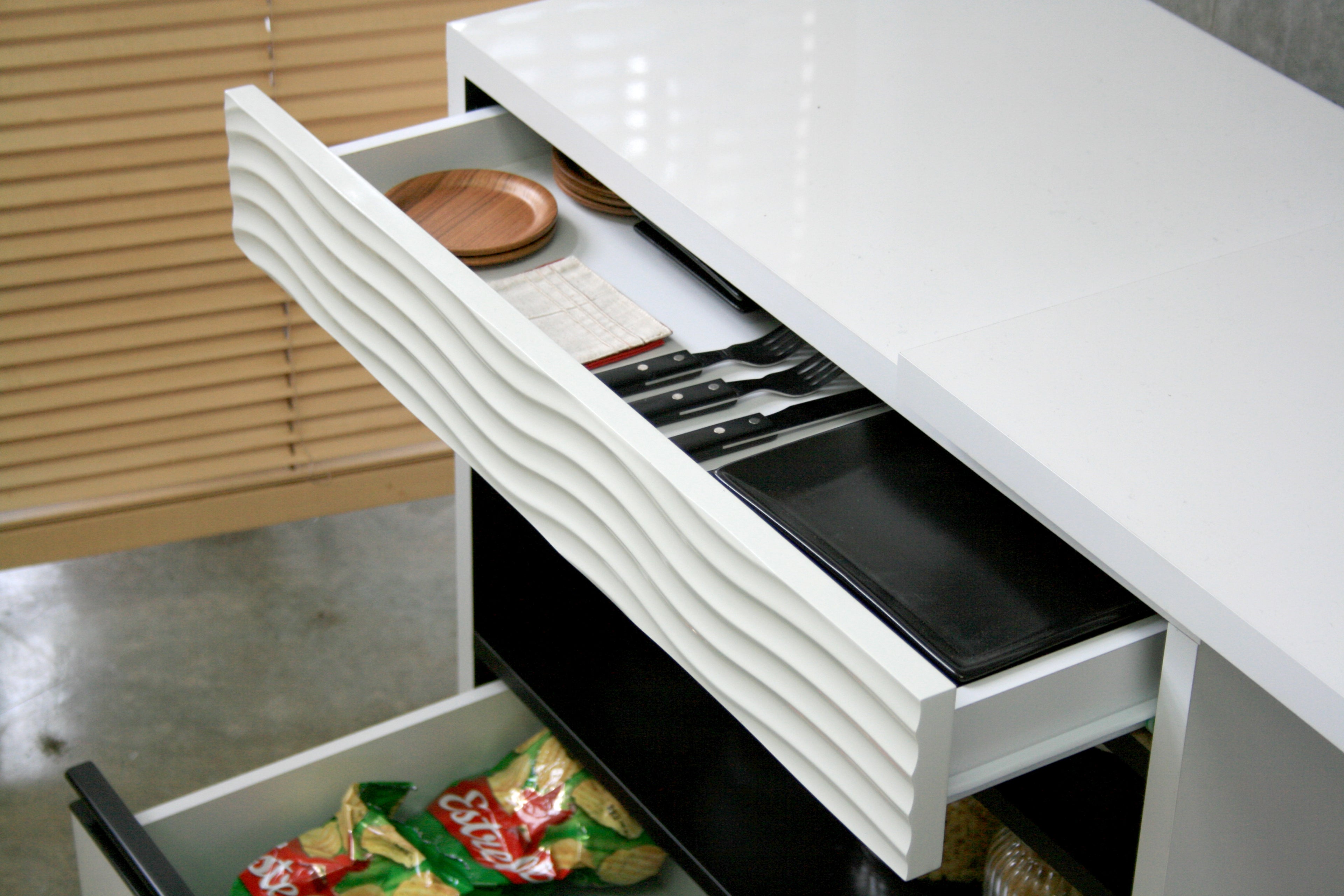 キッチンデスク 完成品 日本製 幅900mm~1400mm×奥行445mm×高さ723mm - 【公式】allecore(アレコレ) 家具インテリア・生活雑貨のオンライン通販