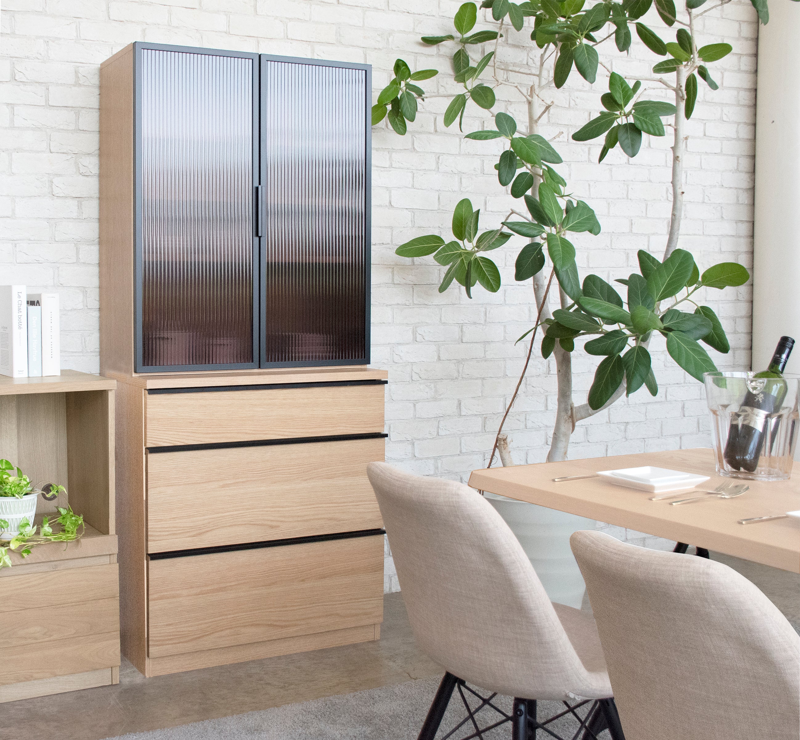 キッチンボード 完成品 日本製 幅781mm×奥行445mm×高さ1800mm - 【公式】allecore(アレコレ) 家具インテリア・生活雑貨のオンライン通販