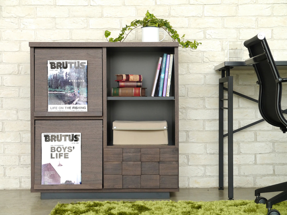 マガジンラック 完成品 日本製 幅800mm×奥行445mm×高さ850mm - 【公式】allecore(アレコレ) 家具インテリア・生活雑貨のオンライン通販