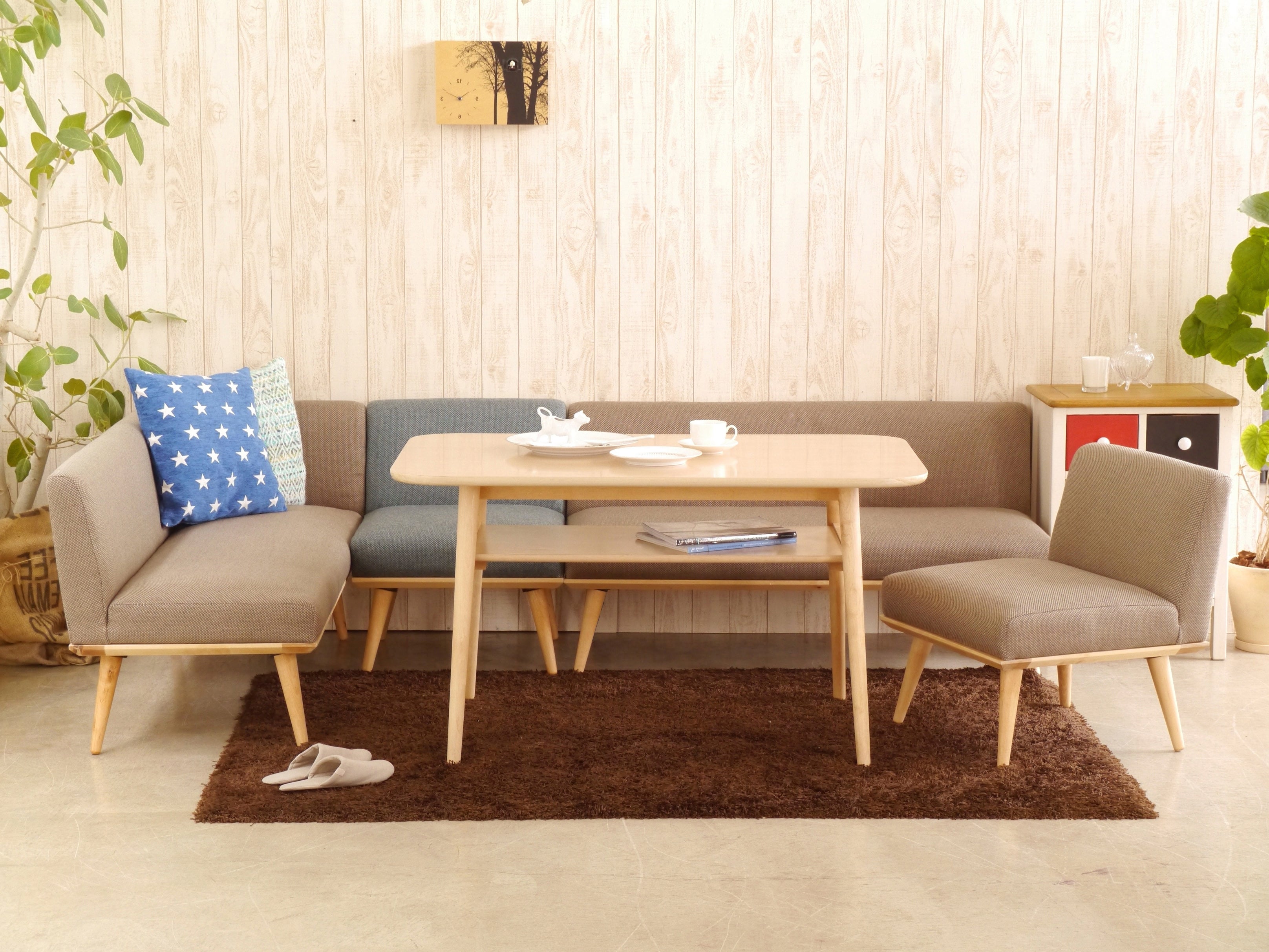 ソファ 2人掛け 幅1260mm×奥行610mm×高さ660mm×座面高40mm