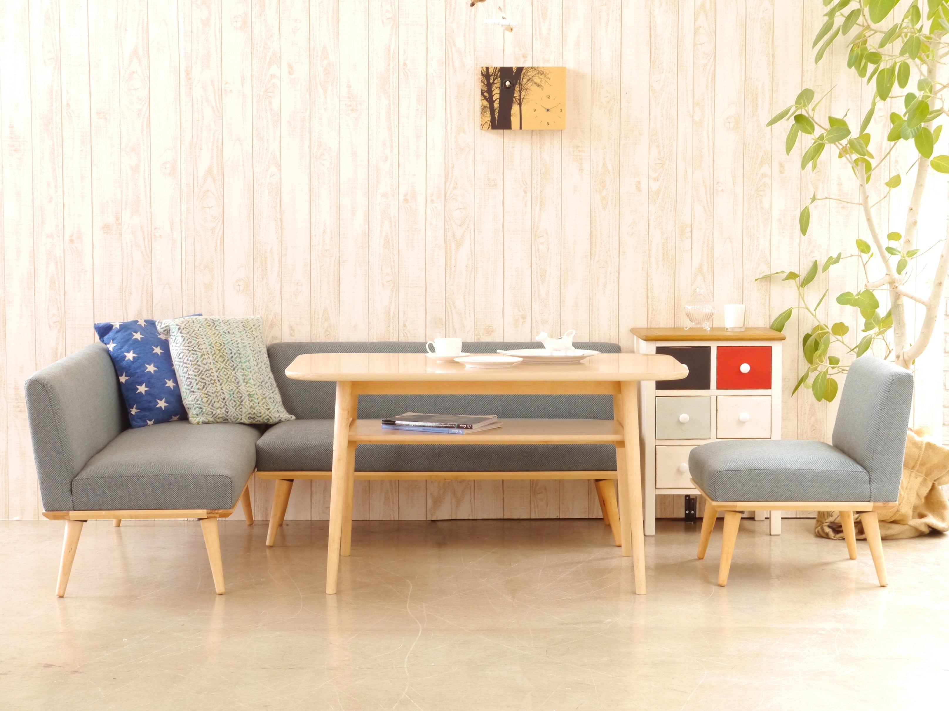 ローテーブル 幅1200mm×奥行750mm×高さ660mm