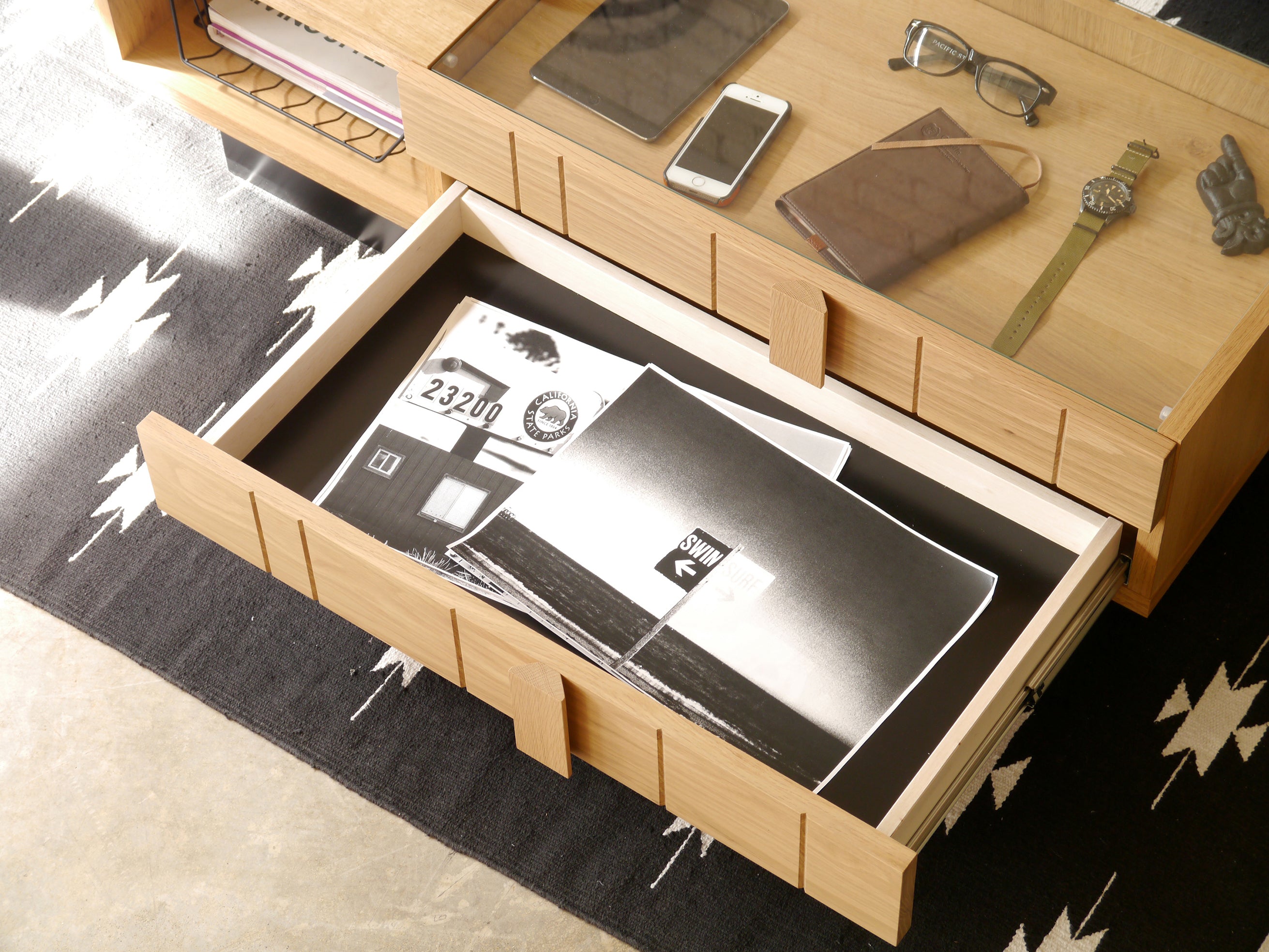 リビングテーブル 完成品 日本製 幅1100mm×奥行450mm×高さ330mm - 【公式】allecore(アレコレ) 家具インテリア・生活雑貨のオンライン通販