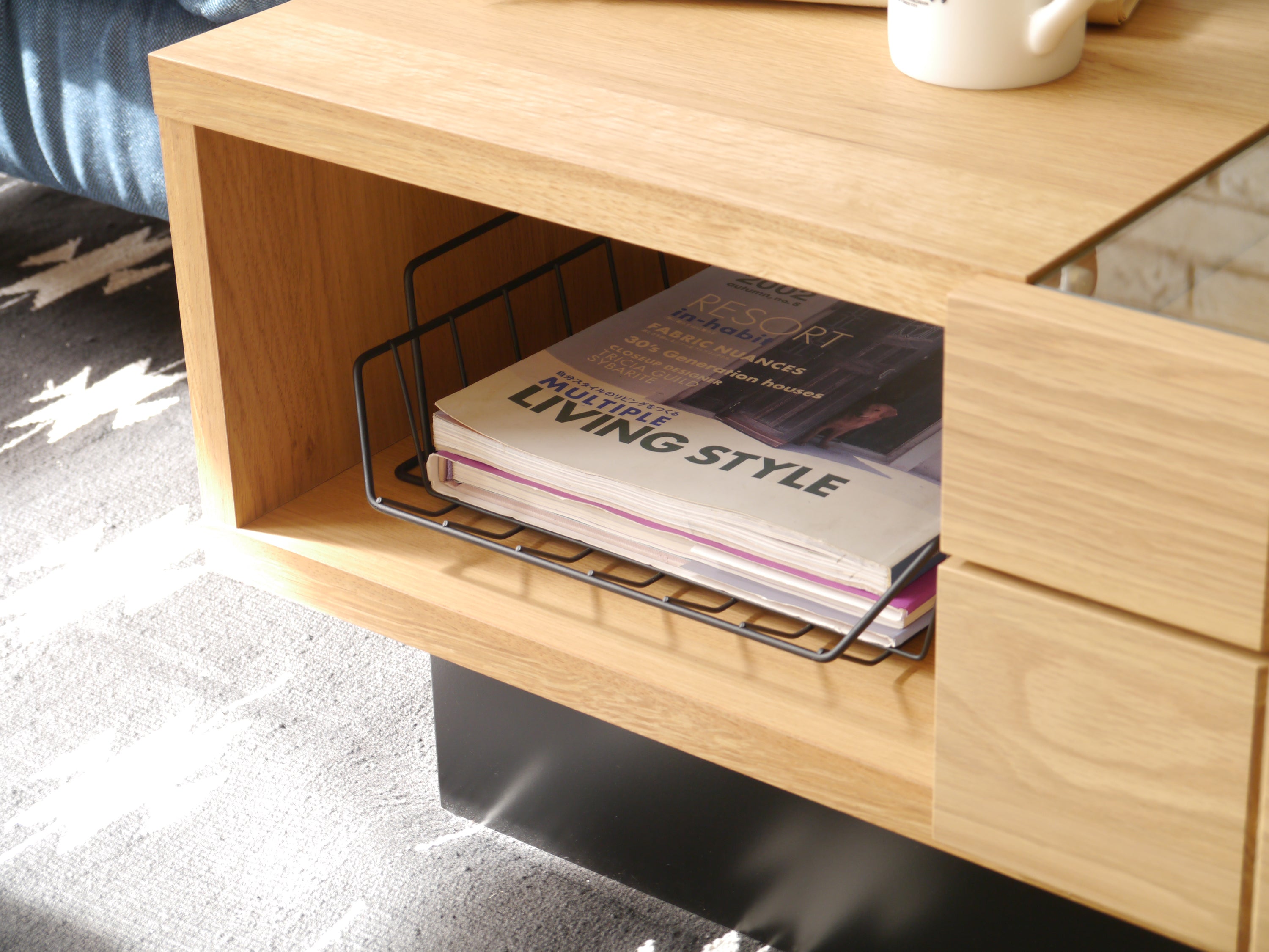 リビングテーブル 完成品 日本製 幅1100mm×奥行450mm×高さ330mm - 【公式】allecore(アレコレ) 家具インテリア・生活雑貨のオンライン通販